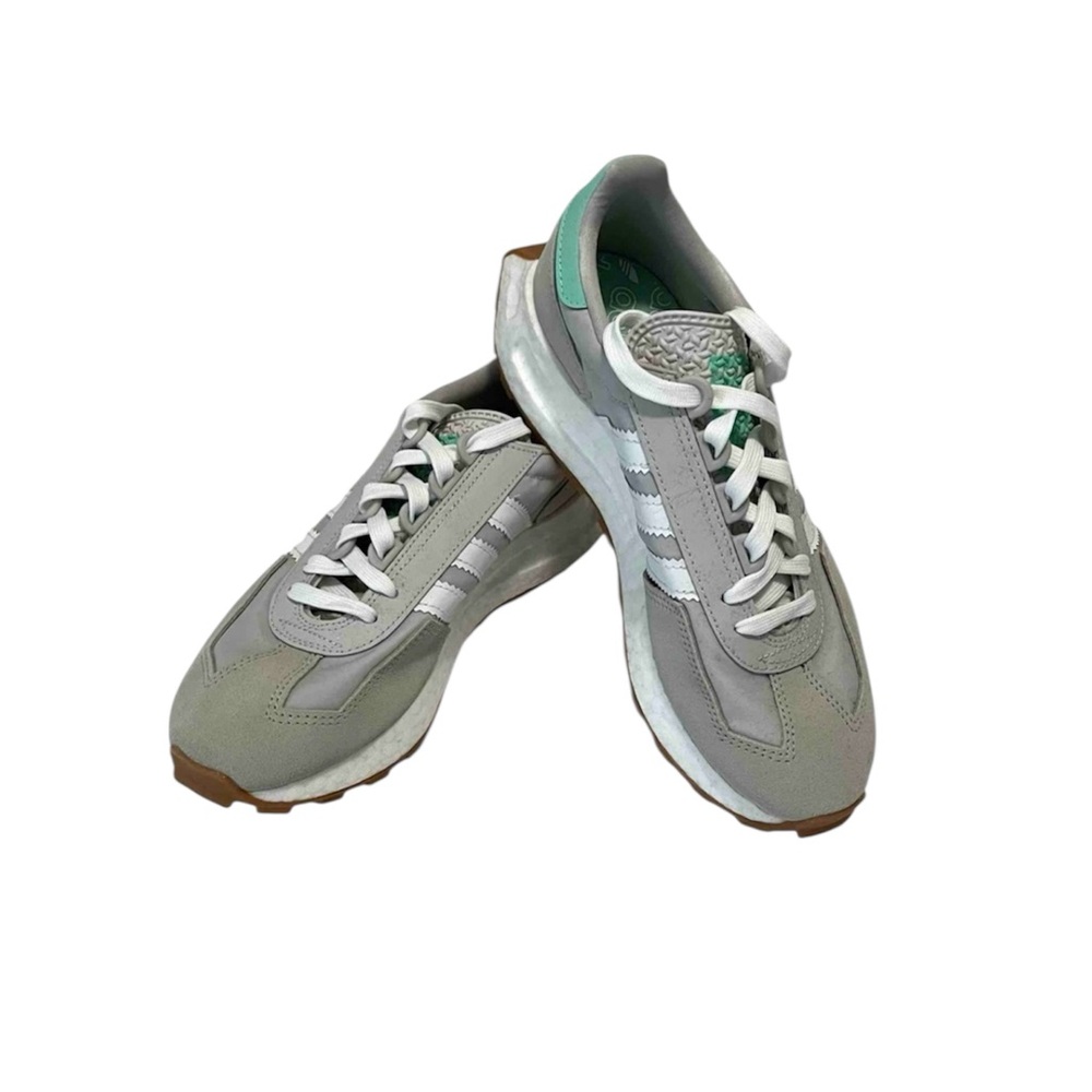 Adidas Retropy E5W Sneakers Gray One Cloud White Pulse Mint Size 7.5 NWT - Picture 2 of 12